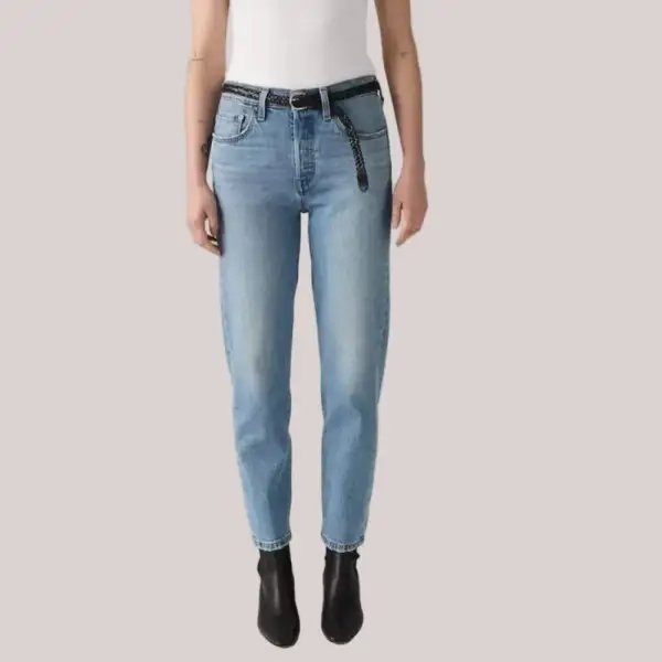 Straight-Leg Cropped Women's Jeans
