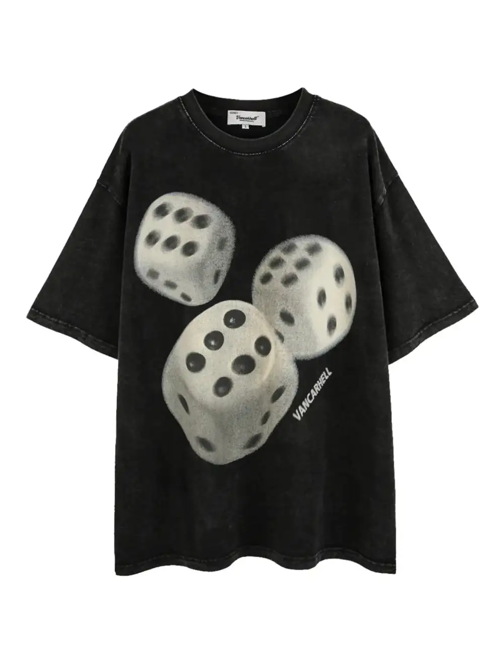 Easy Fit Graphic Crew Neck Oversized Tee