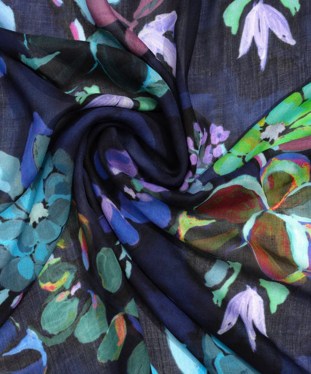Casual Style Floral  Print Scarf