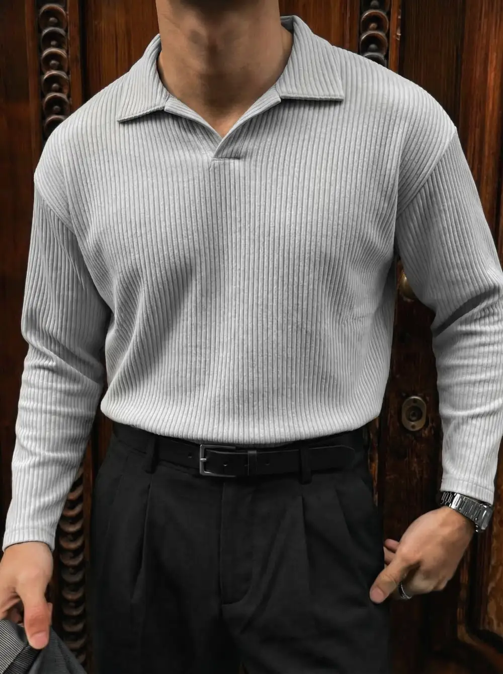 Everyday Relaxed Ribbed Sweatershirt