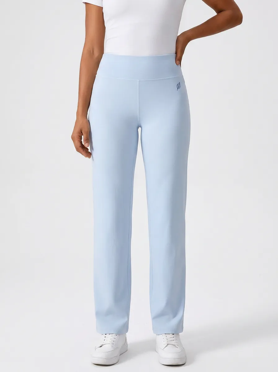 Women's Classic All Day Leaf Logo Mid Rise Straight Leg Pants