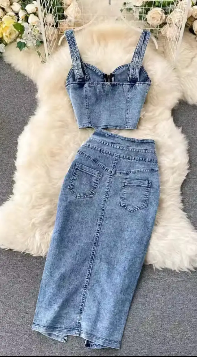 Everyday Jean Skirt Women's Skirt Set
