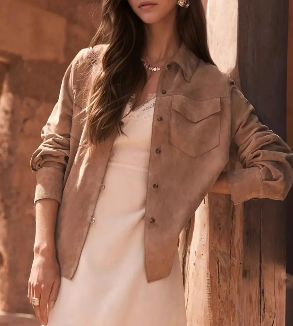 Refined Button-Front Pocketed Jacket