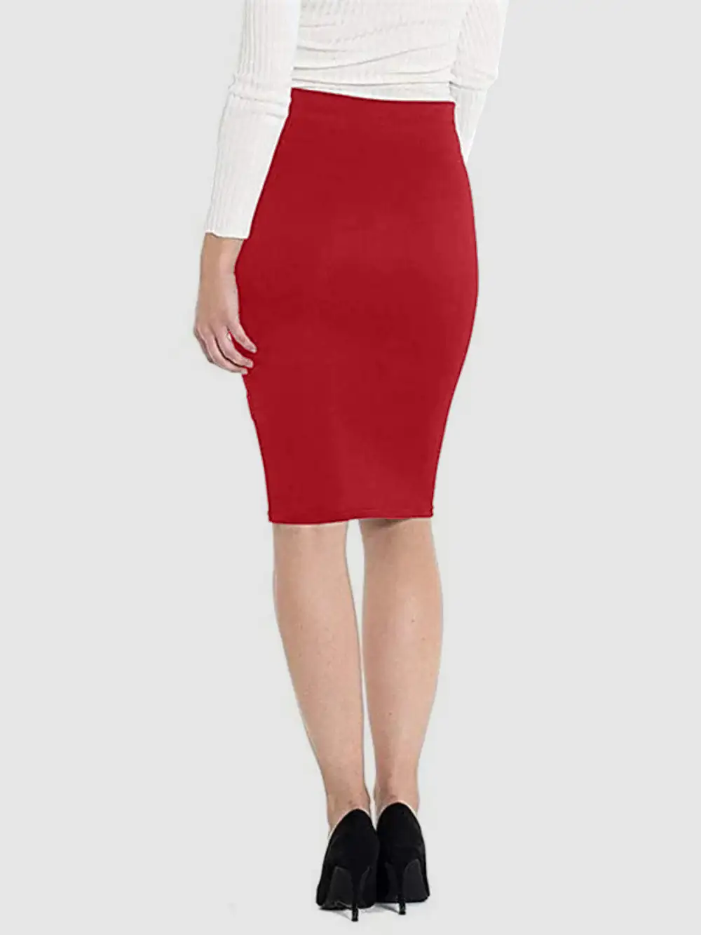 Structured Lightweight Wrap Skirt