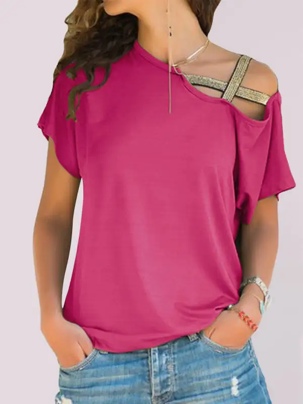 Refined Short-Sleeve Knit T-Shirt