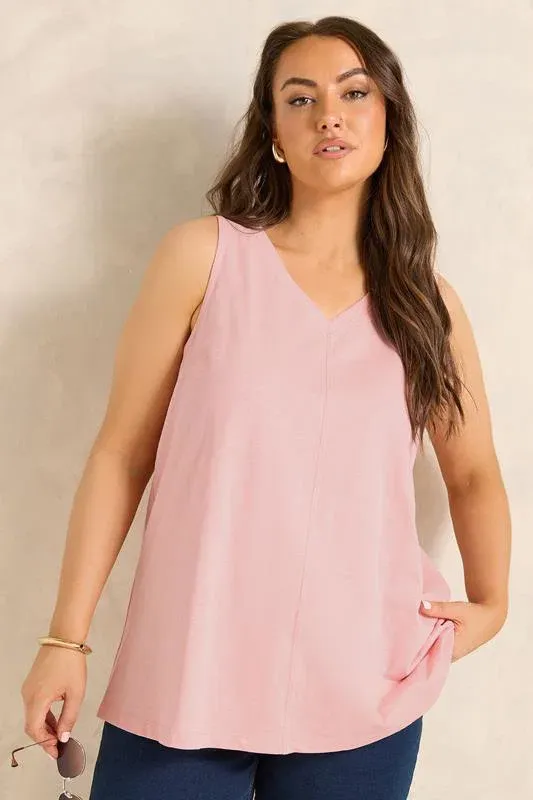 Pink Premium Cotton Vest Top