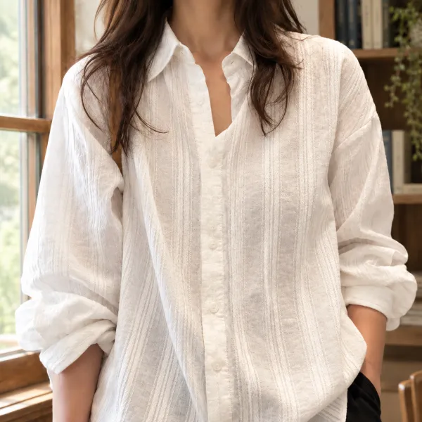 Jacquard Cotton-Blend Shirt