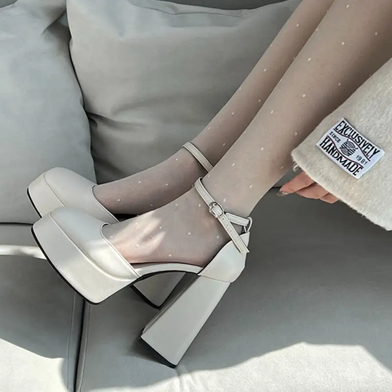 Minimal Strap Low Heel Shoes