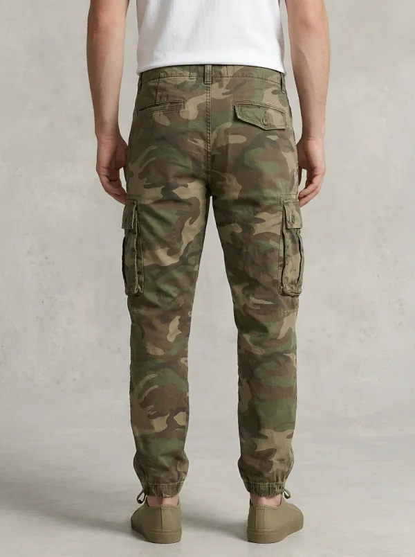 Field-Utility Camouflage Military-Inspired Camouflage Cargo Pants