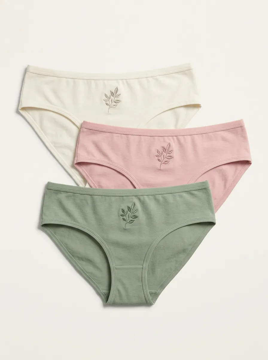 Women's Mid-Rise Center-Front Briefs Three Pack