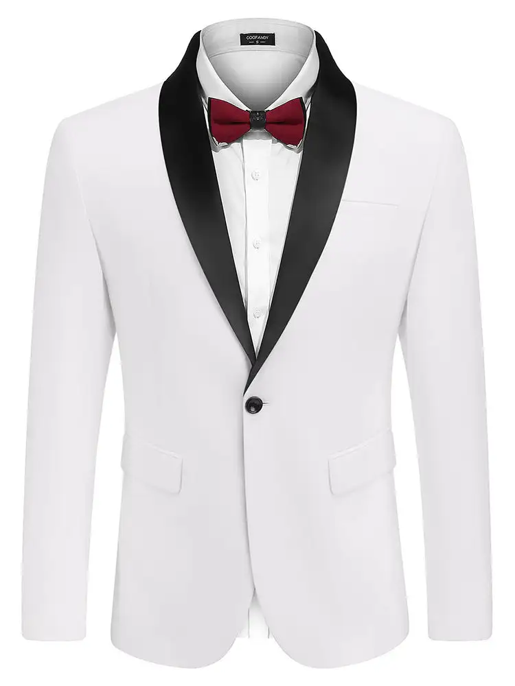 Textured Weave Tailored Blazer Jacket