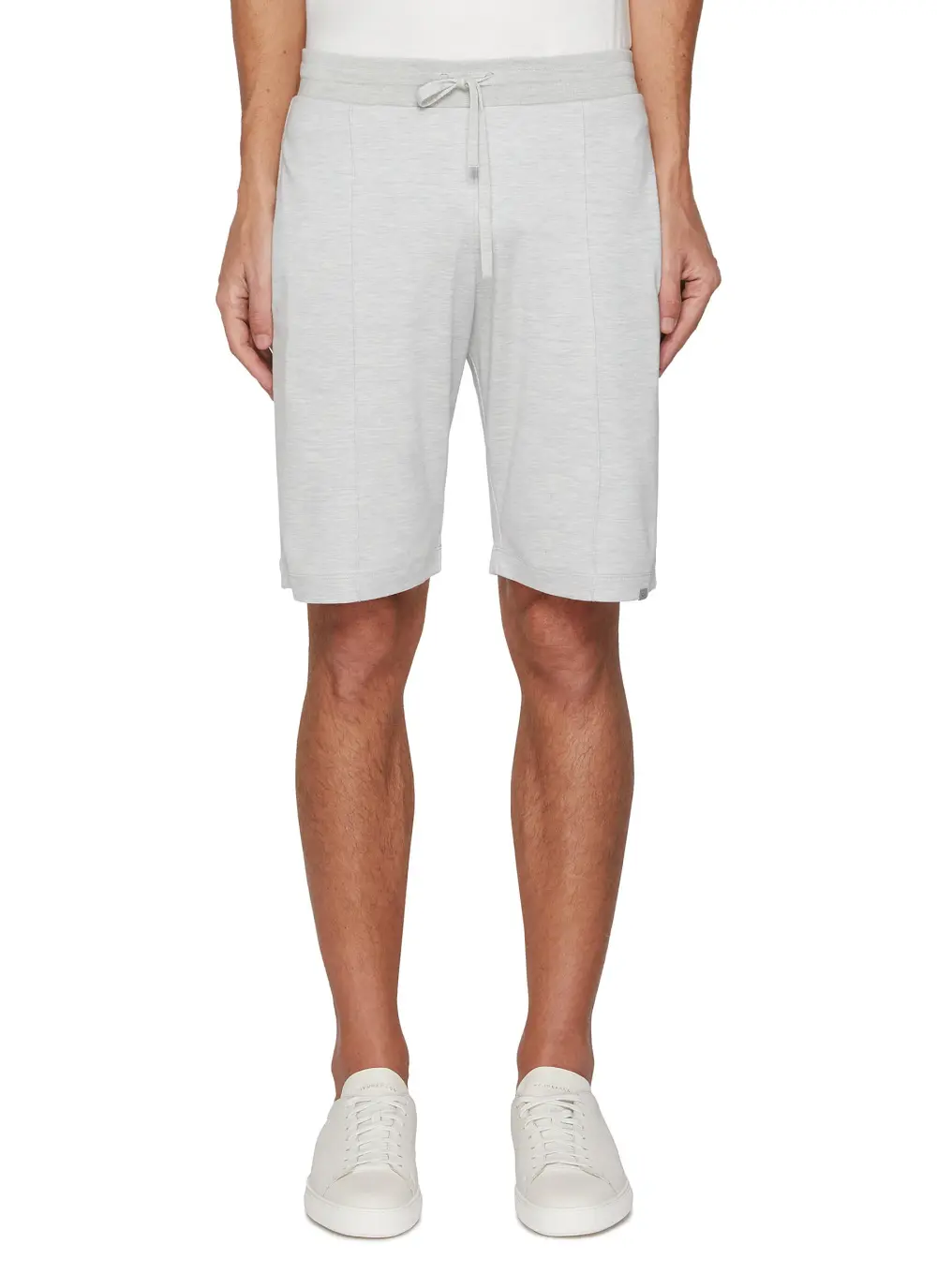 Casual Simple Loose Breathable Light Grey Shorts