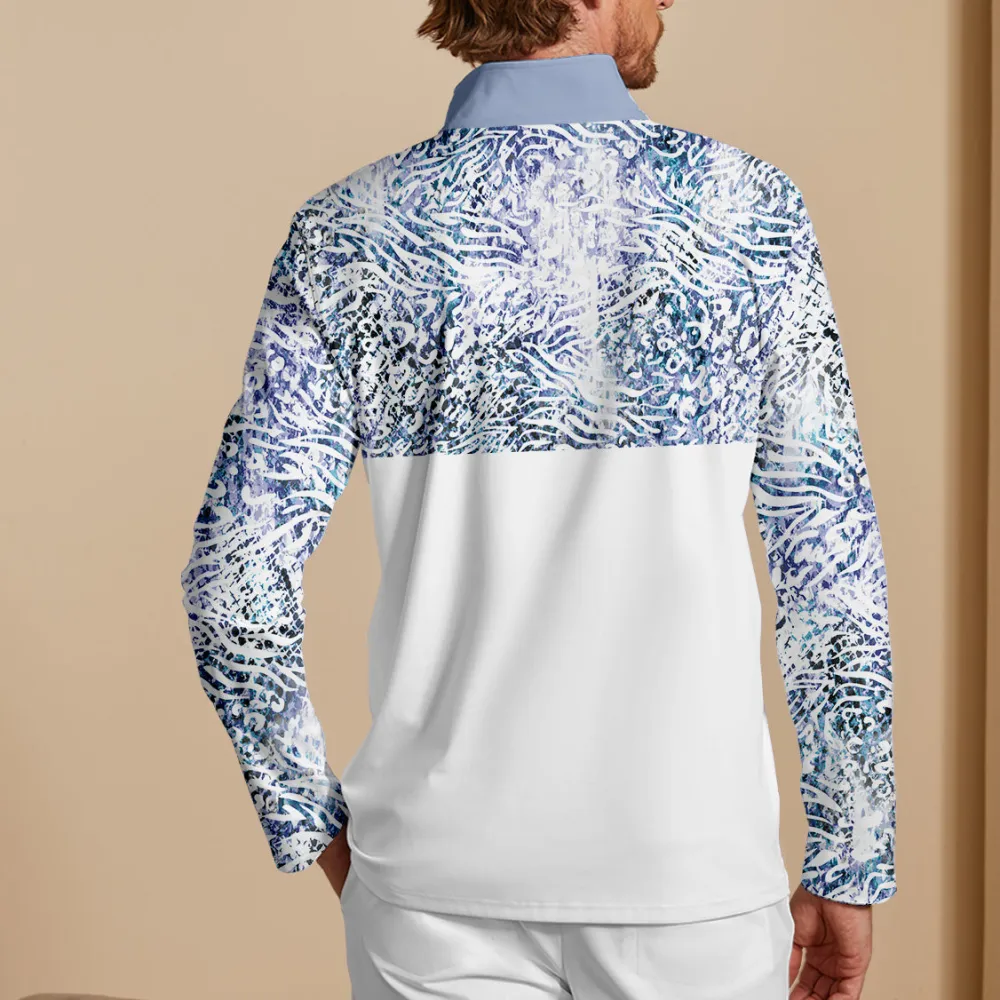 Lightweight Long Sleeve Pullover Golf Shirt