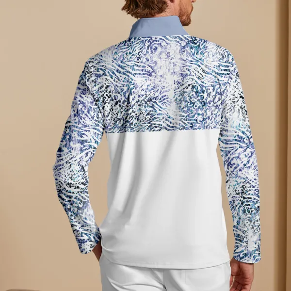 Lightweight Long Sleeve Pullover Golf Shirt