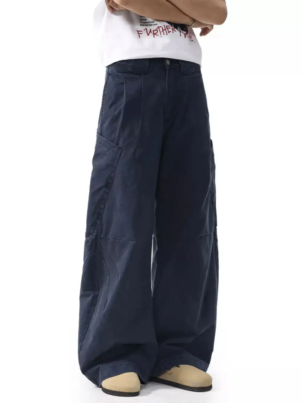 Pocketed Wide Leg Cargo Pants