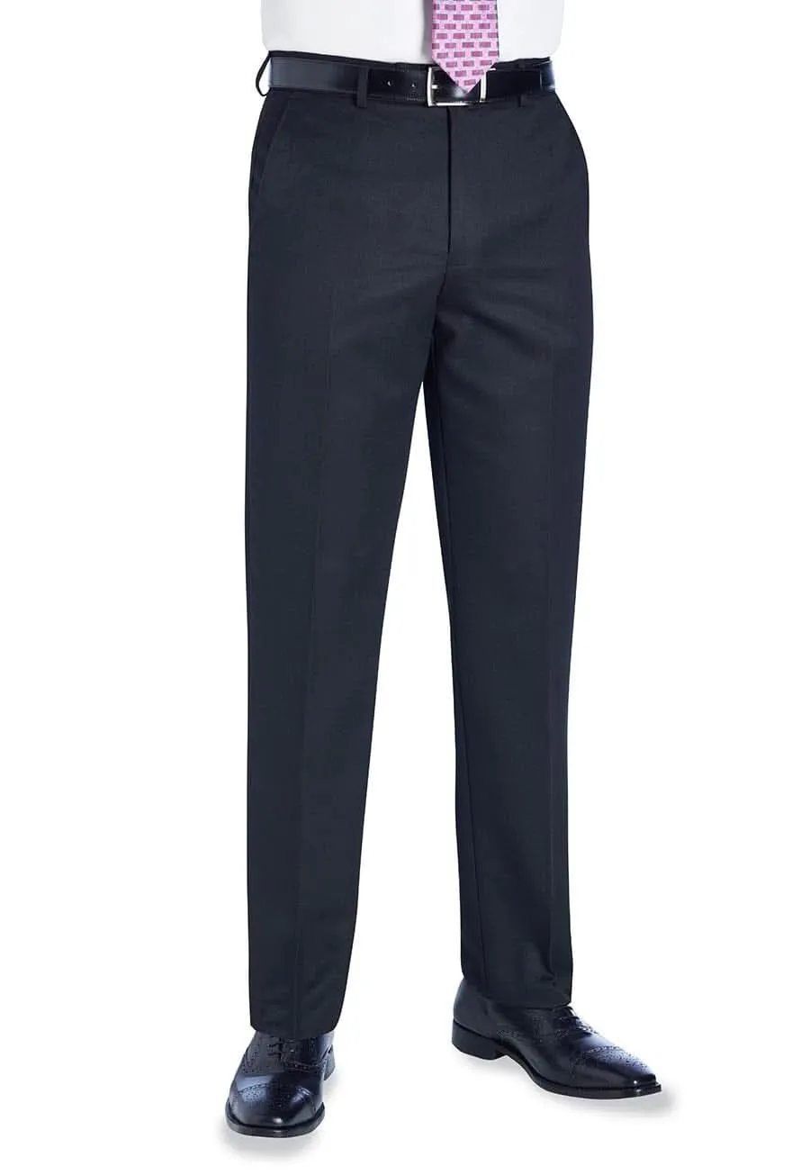Men's Flat Front Tailored Fit Suit Trousers