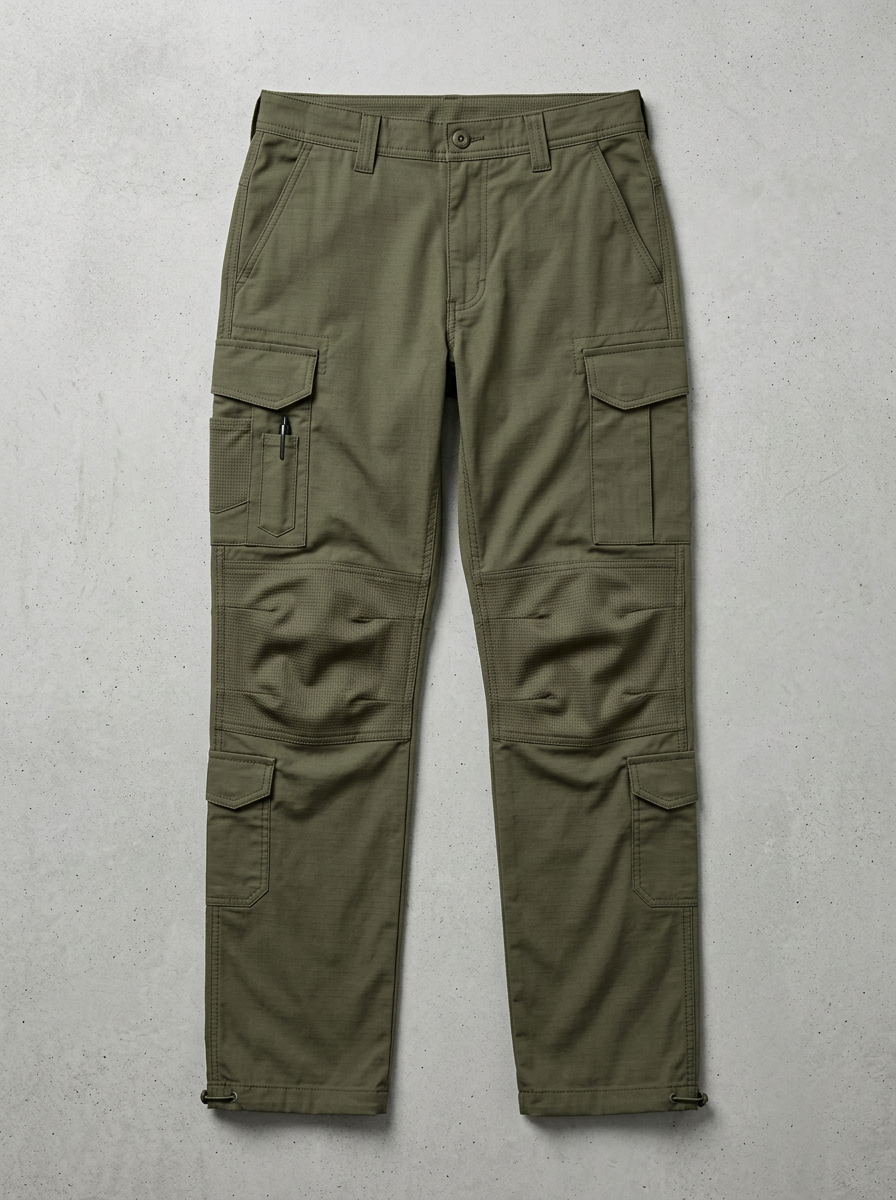 Unisex Multi-Pocket Tactical Work Graphic Motif Pants
