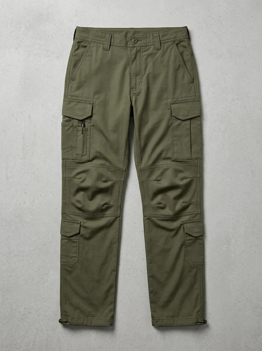 Unisex Multi-Pocket Tactical Work Graphic Motif Pants
