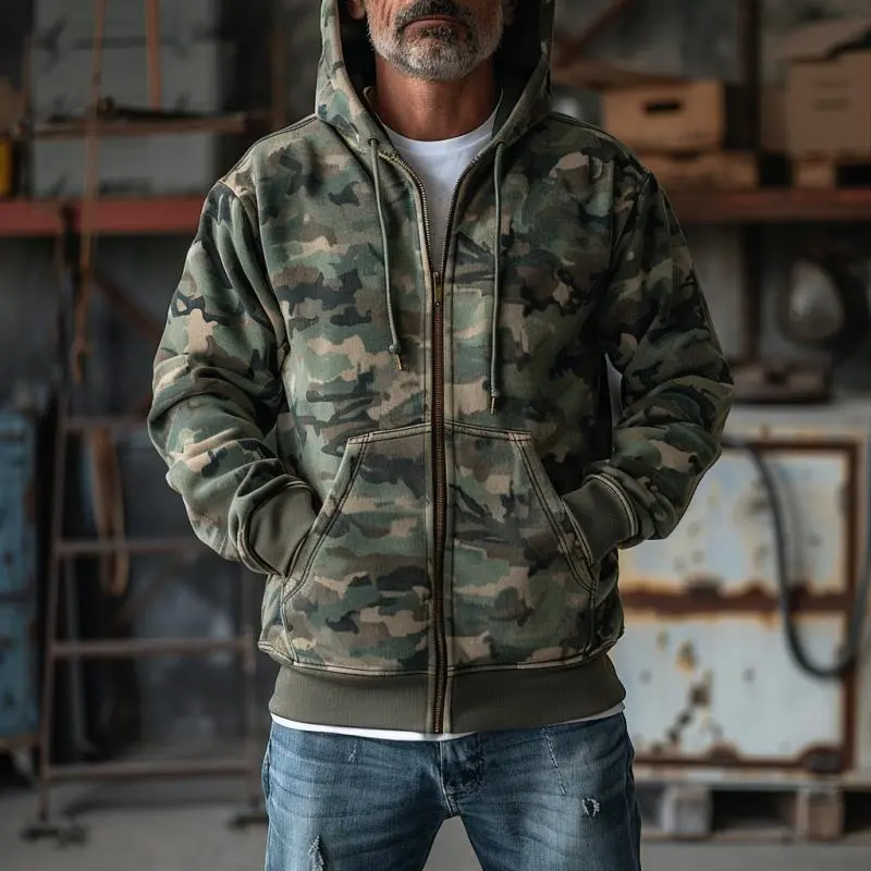 Rugged Pocket Camo Jacket