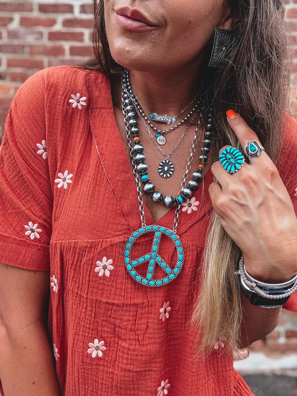 Textured Floral Print Tank Top