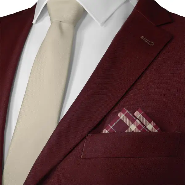 Formal Coordinated Plaid Pocket Square