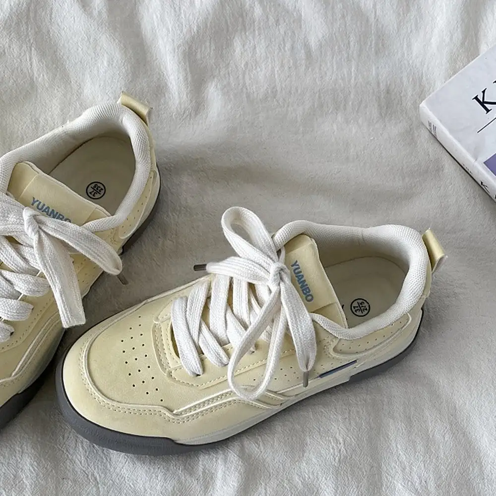 Pastel Yellow Aesthetic Sneakers