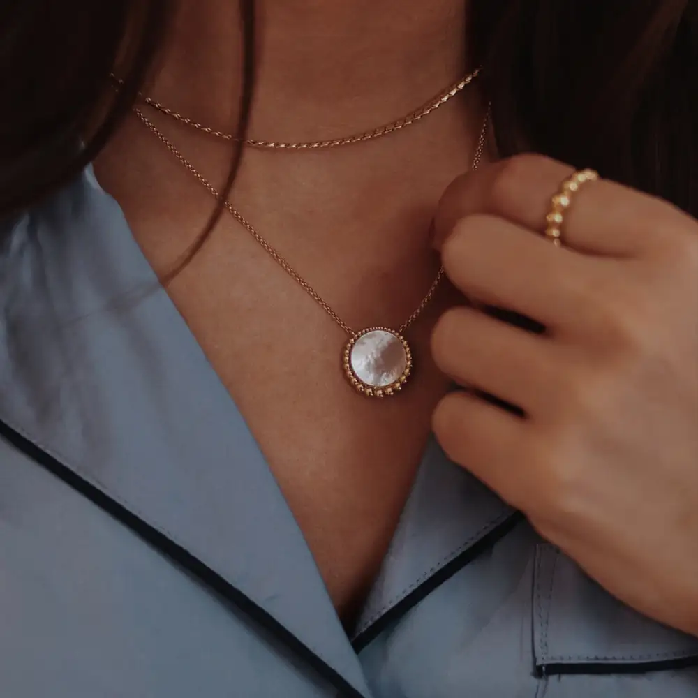 Classic Pearl Eye Pendant Necklace