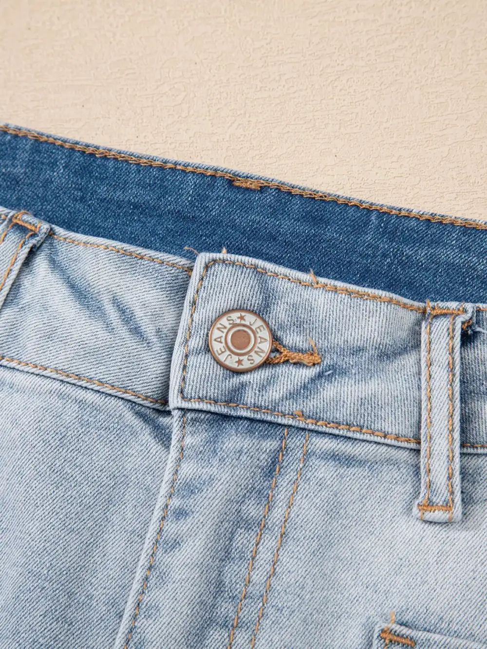 Wash High Rise Shorts Denim Pants