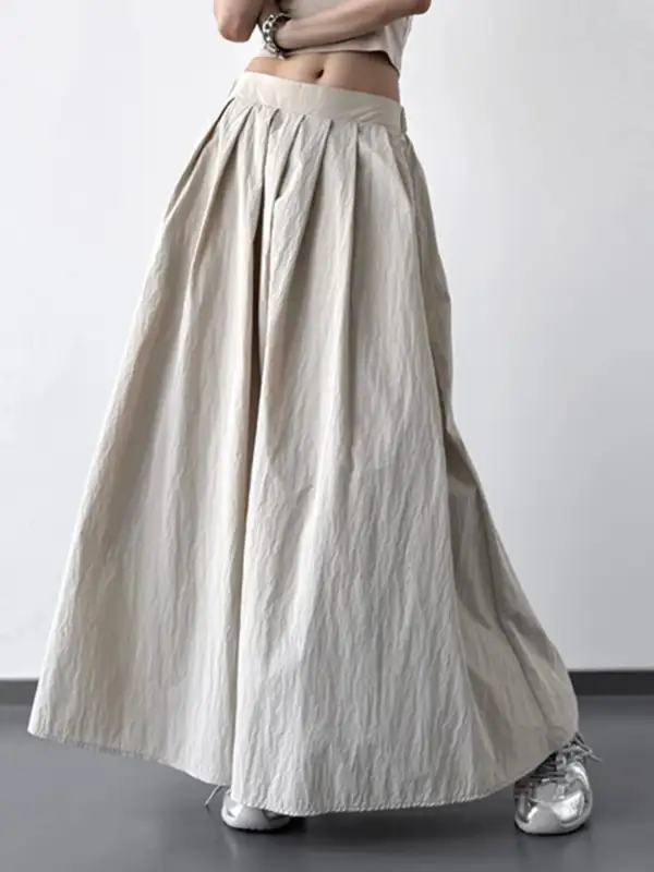 Tidy Pleated Ruched Skirt