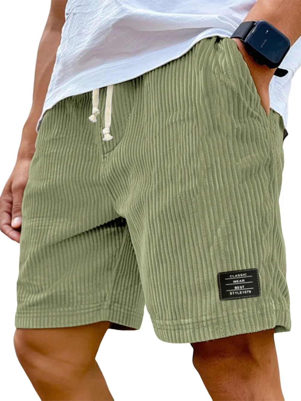 Workwear Seamed Detail Shorts