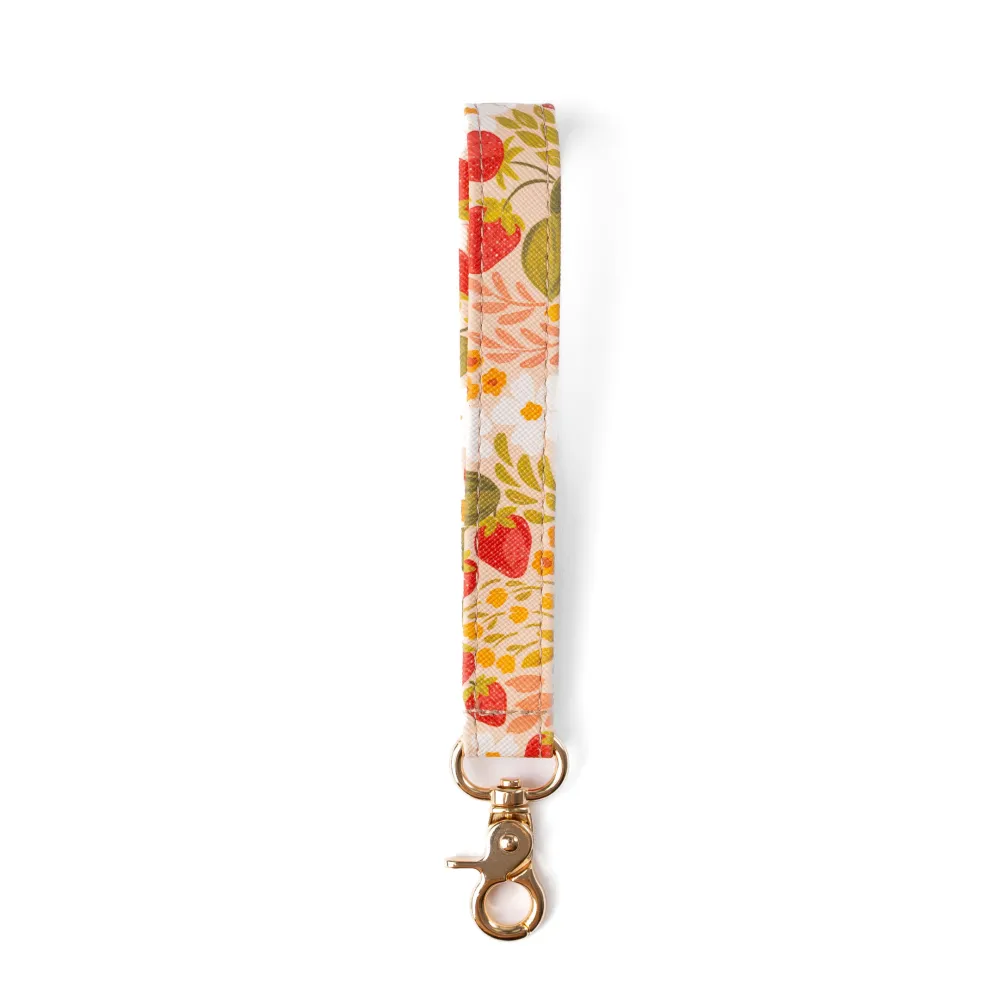 Casual Profile Leather Keychain