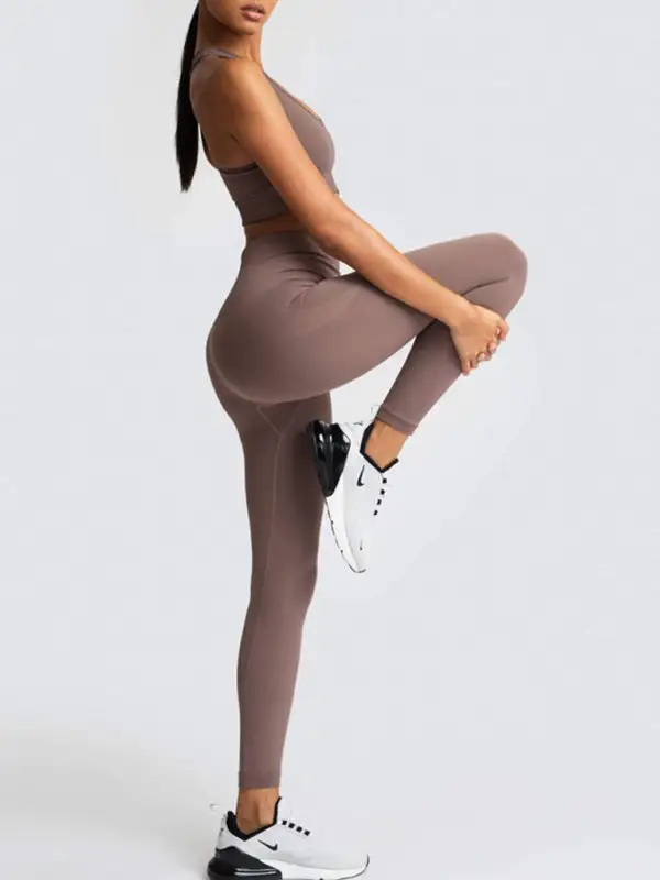 Beautiful Back High Waist Peach Hip Top