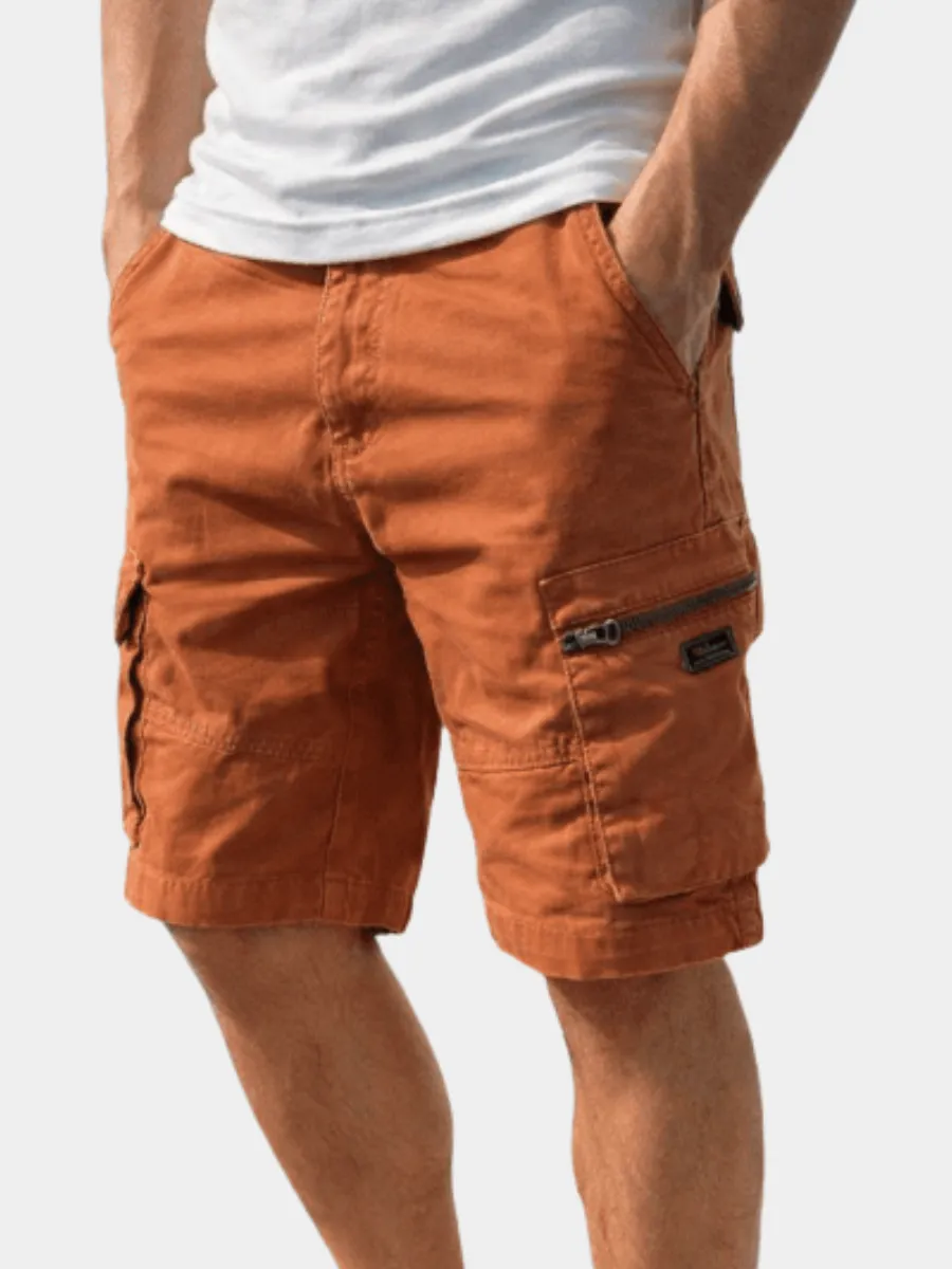 Men's Regular Fit Lightweight Woven Cargo Shorts for Daily Wear