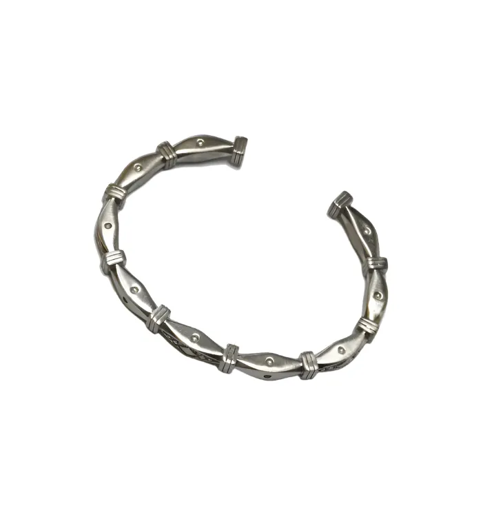 Evil Eye Steel Cuff Bracelet