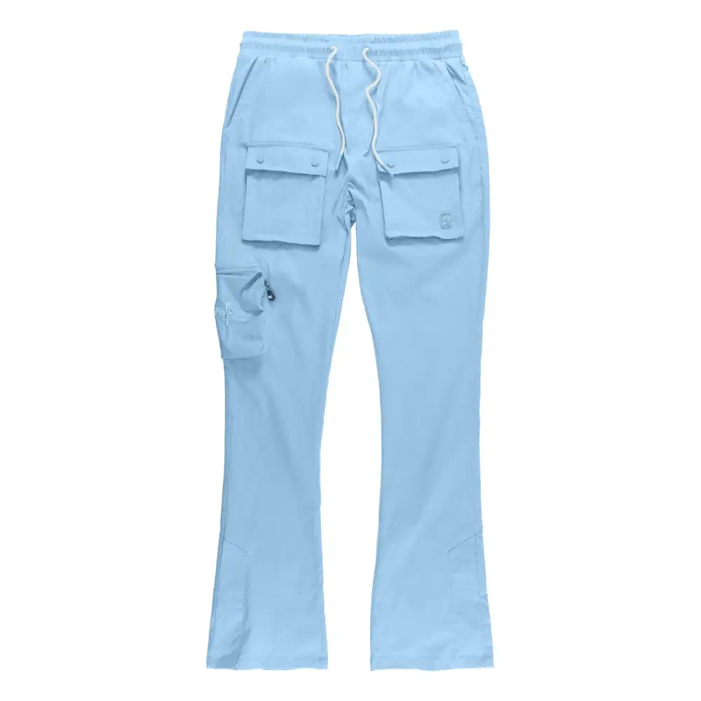 Modern Nylon Stacked Cargo Pants