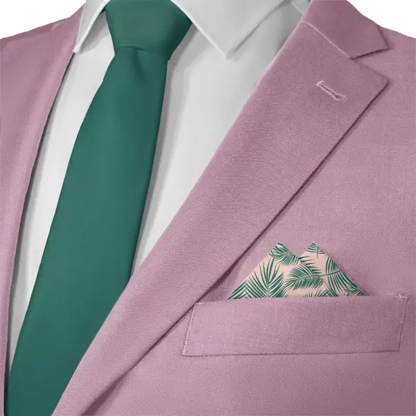Modern Crisp Floral Pocket Square