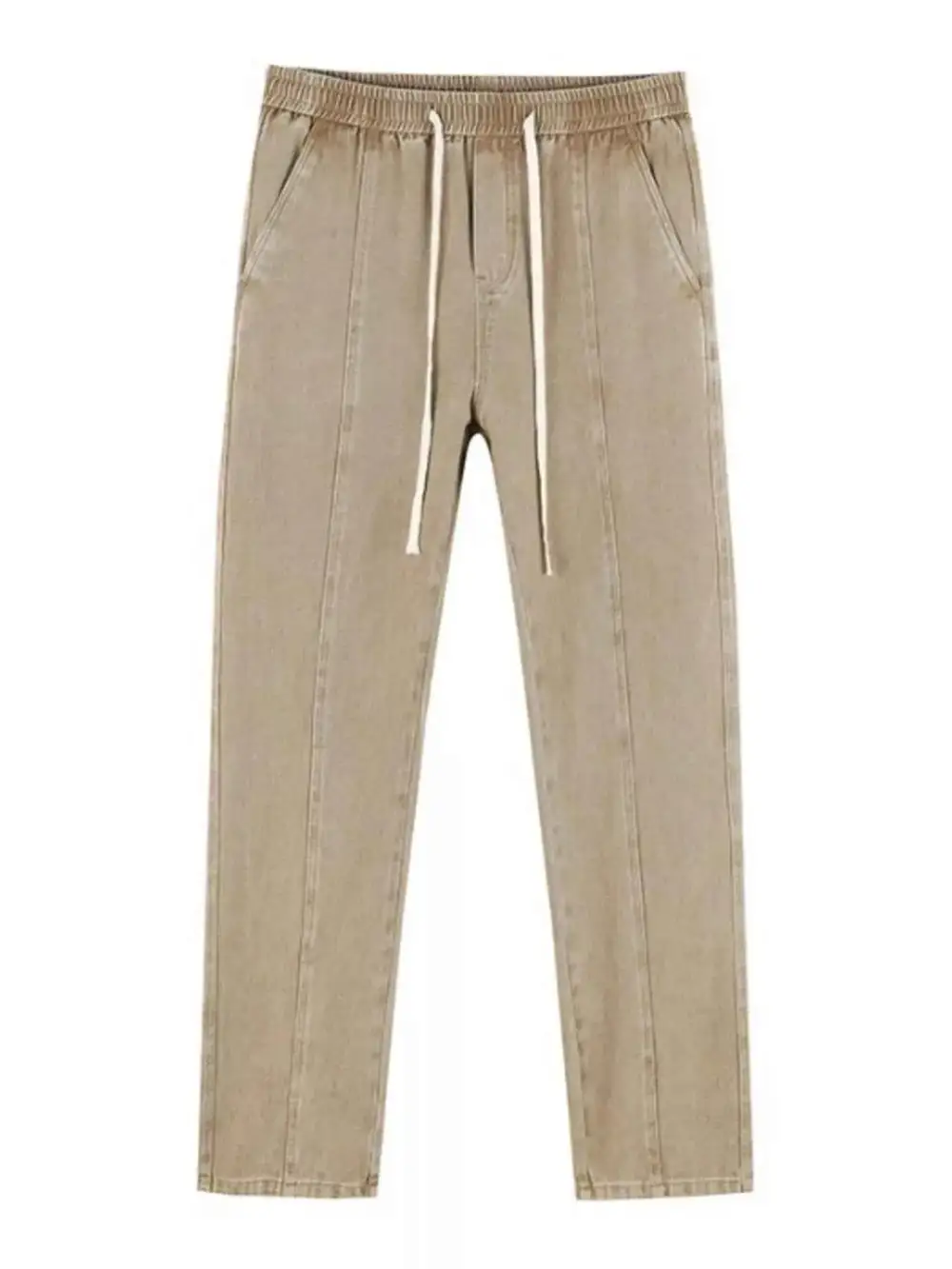 Relaxed Fit Drawstring Jeans