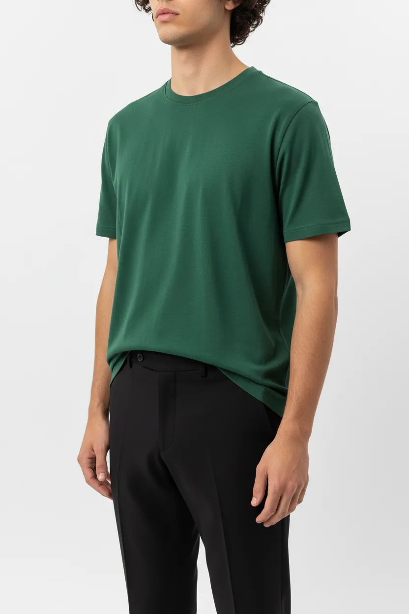 Everyday Round Neck Cotton Essential T-Shirt