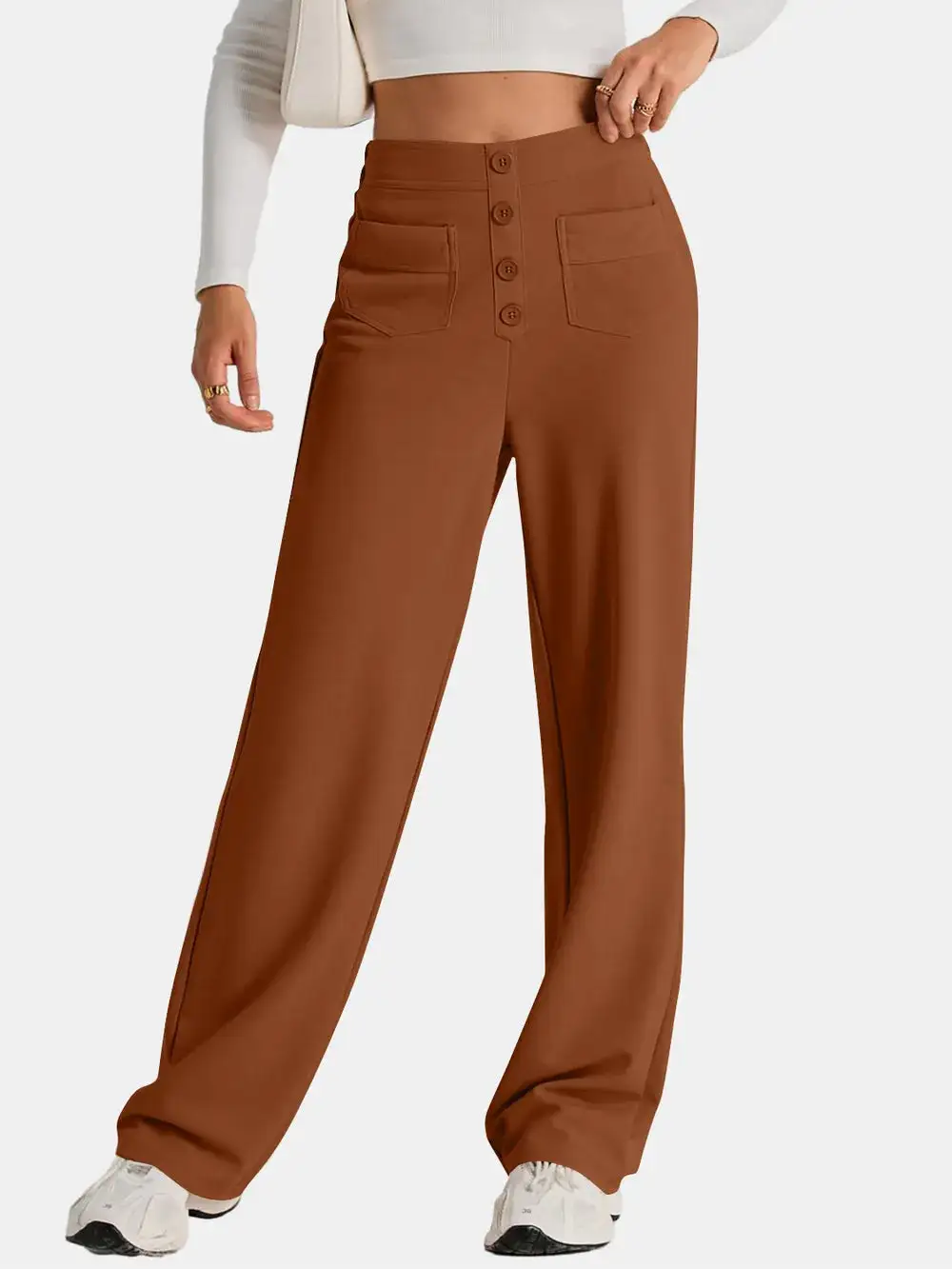 Wide Leg Comfort Fit Pants