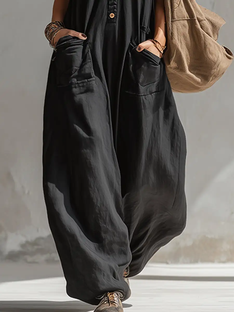 Linen Blend Jumpsuit