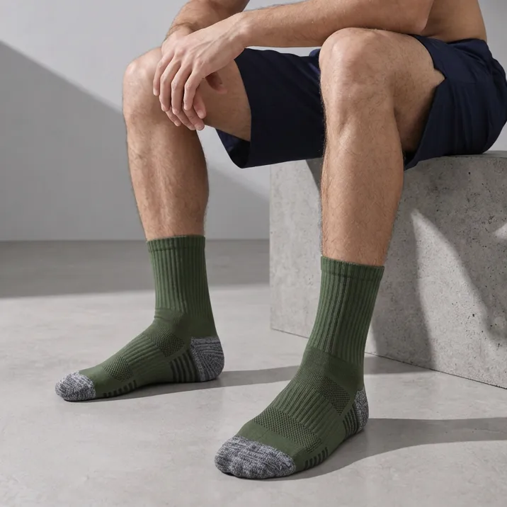 Men's Contrast Toe Sport Socks