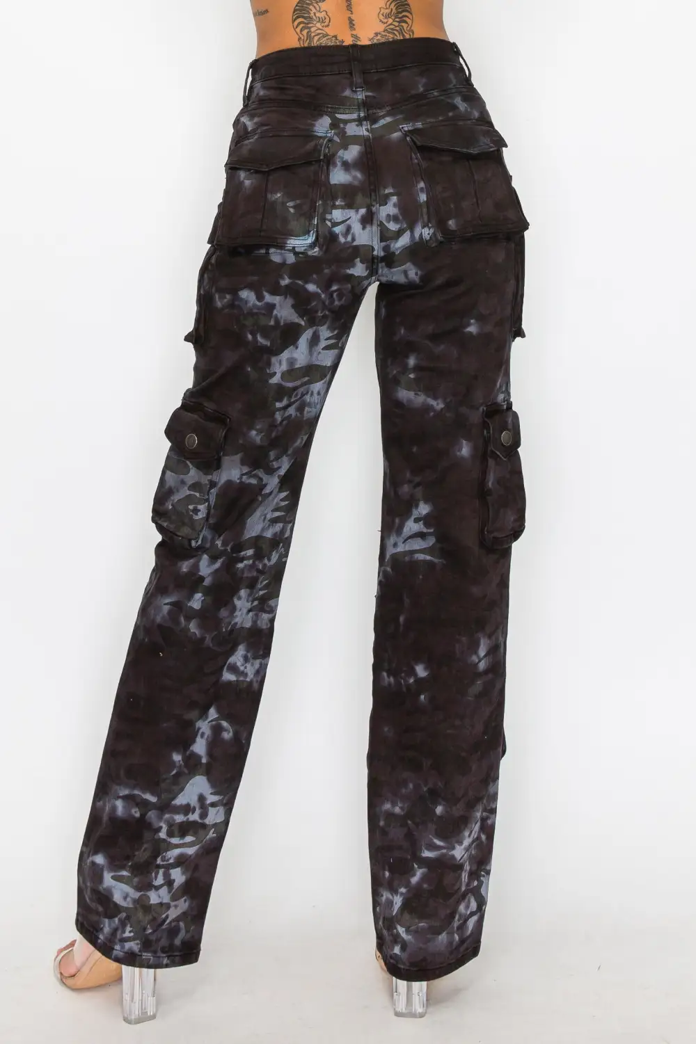 Mid-Rise Utility Cargo Pants