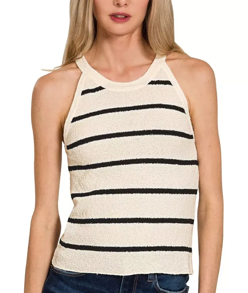 Refined Striped Tank Top