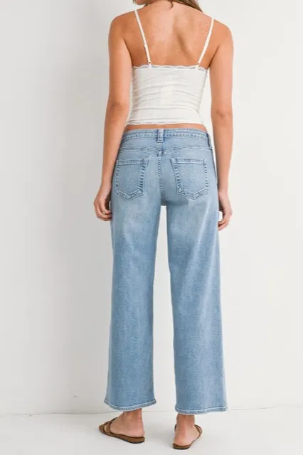 Slim Wide Leg Denim Apparel