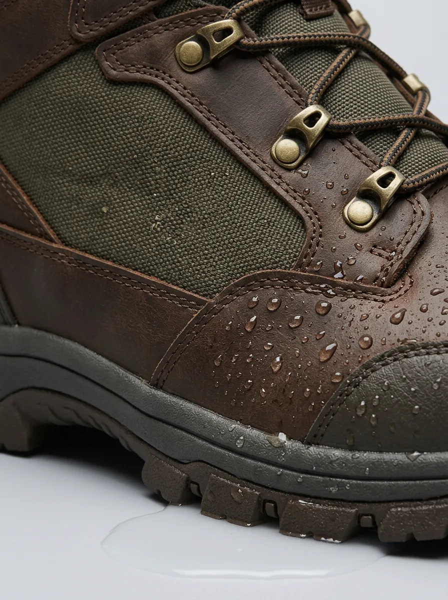 Men's Outdoor Terrain Waterproof Leather Hiking Work Boots