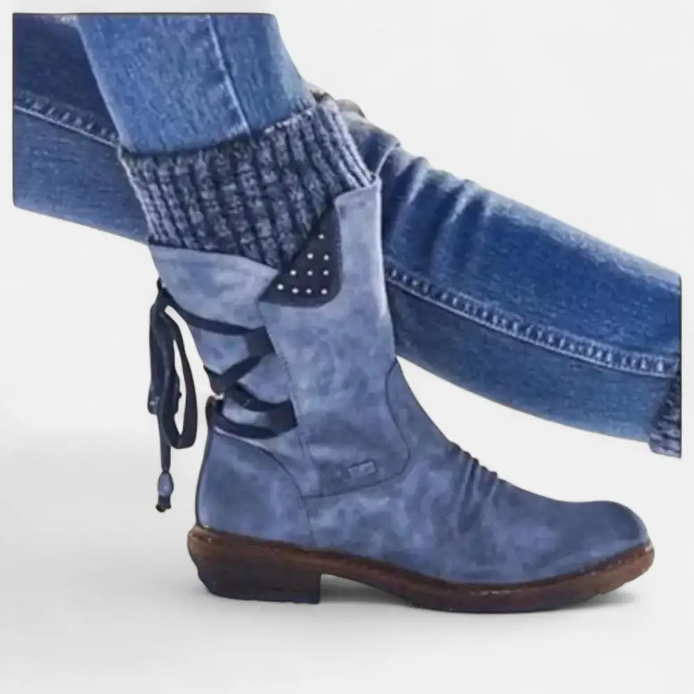 Paneled Ankle Boots