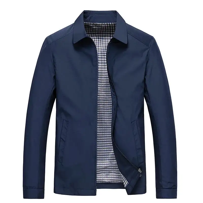 Textural Leather Slim Fit Jacket