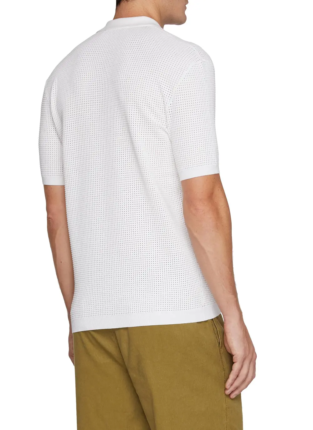 Daily Soft And Comfortable White Polo Shirt