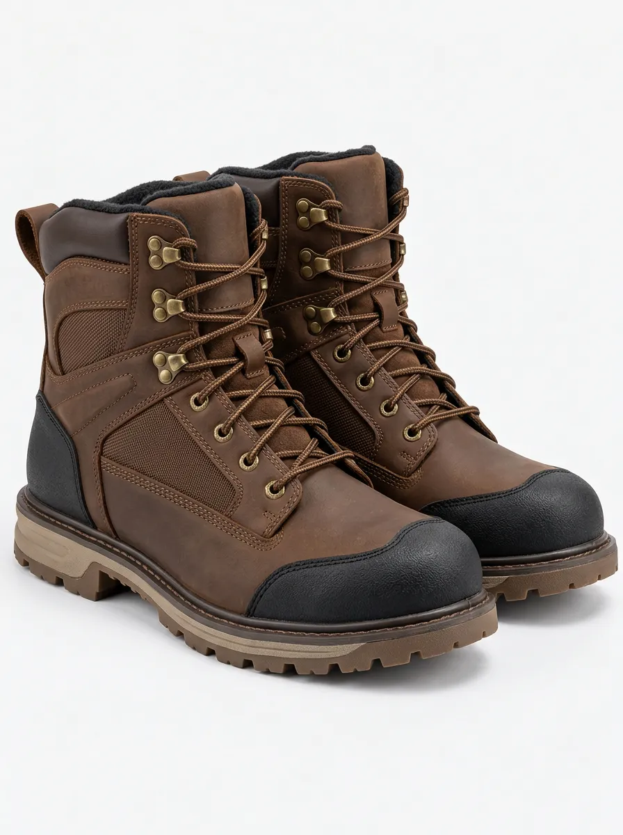 Men's Outdoor Workwear Boots with Waterproof Finish