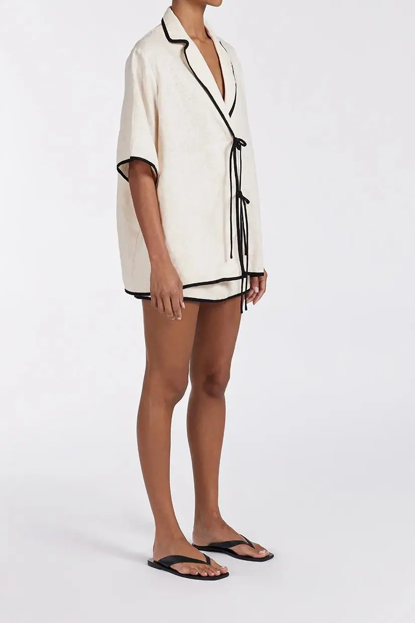 CREAM LINEN SHIRT